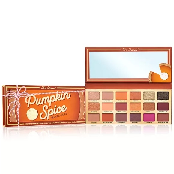 New Too Faced Pumkin Spice Second Slice Eyeshadow Palate Makeup - Picture 2 of 5